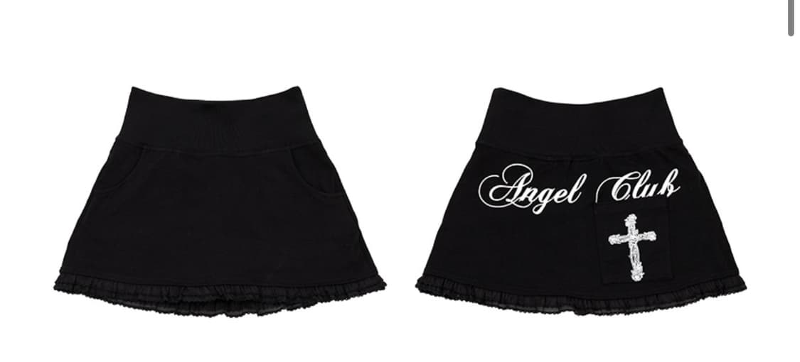일리오 -Black Angel lace folded waist skirt 상품이미지2