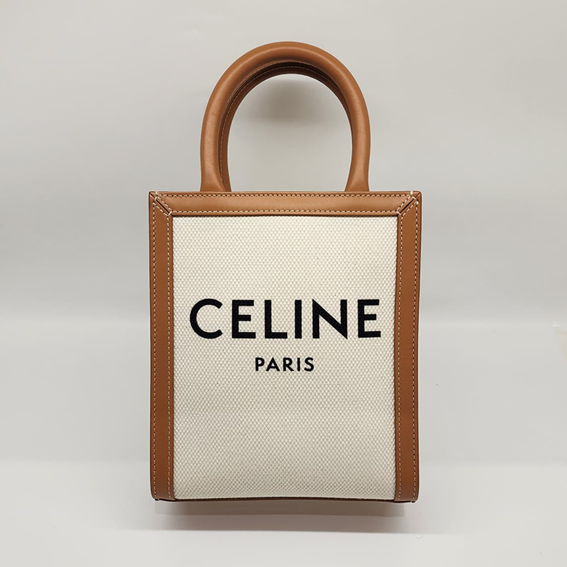 셀린느 193302BNZ 패브릭 카바스 미니 토트백 브라운 상품이미지1