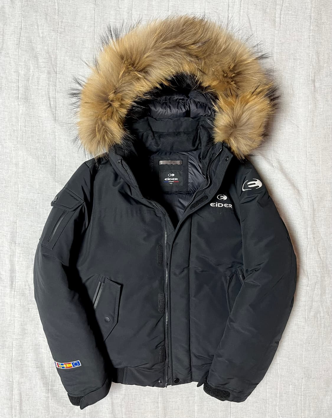 아이더 스투키 숏패딩 퍼후드 남여공용 s 상품이미지1