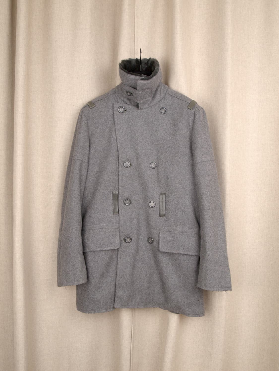 Wool Nylon Pea-coat 상품이미지3