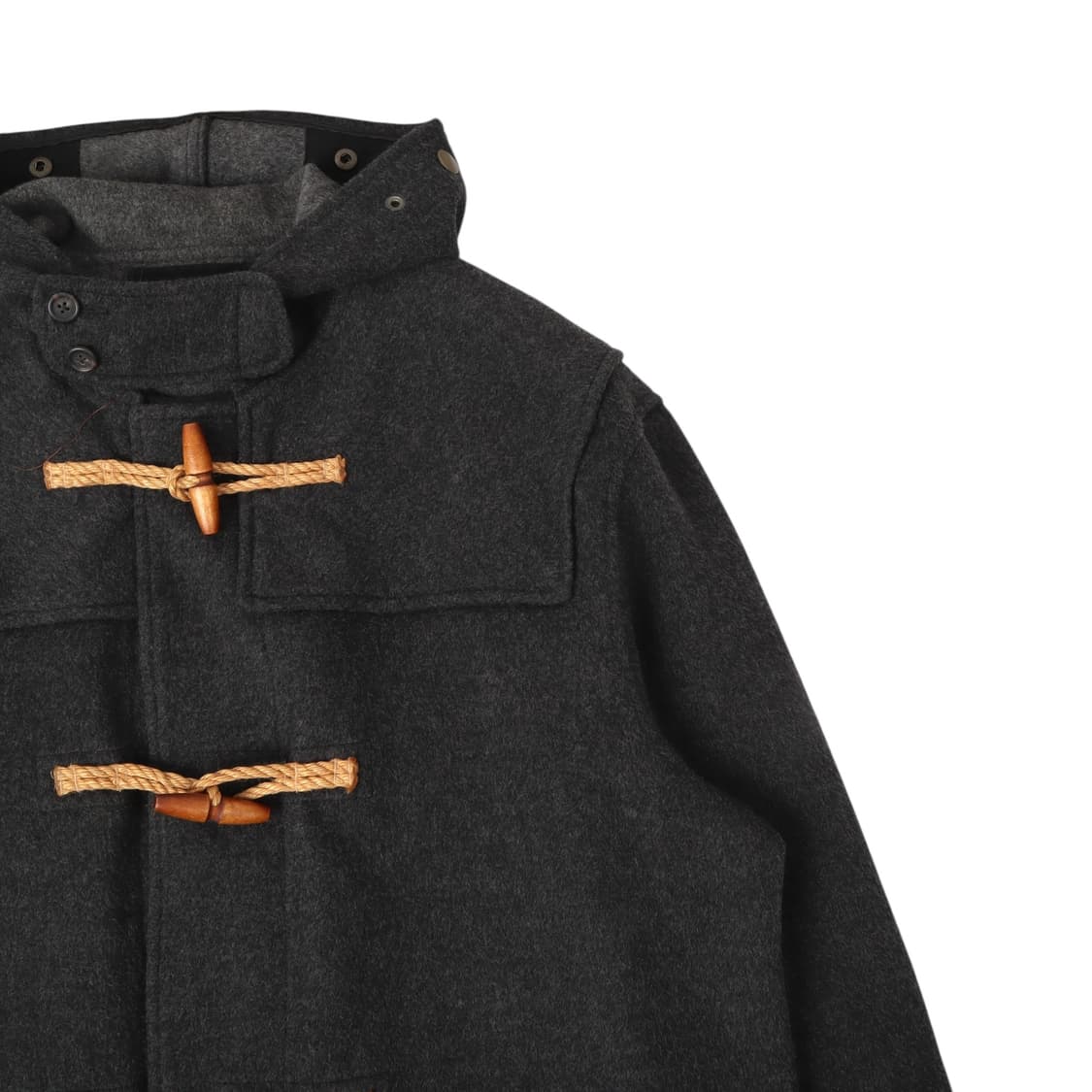 폴로진스 챠콜 울 후디 더플코트 상품이미지3