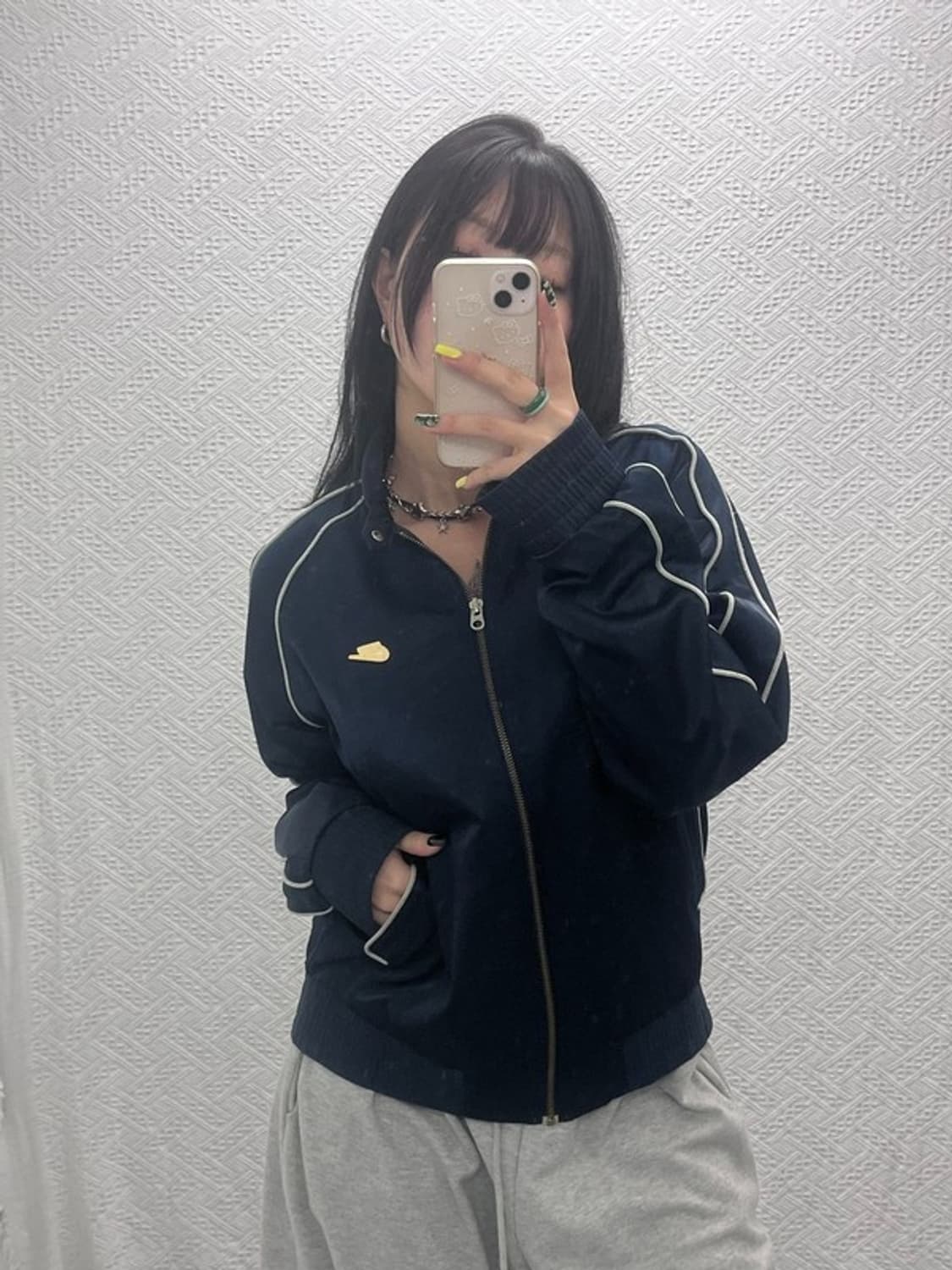 나이키 올드스쿨 레트로 레이싱 파이핑 져지 자켓 L C07521 상품이미지2