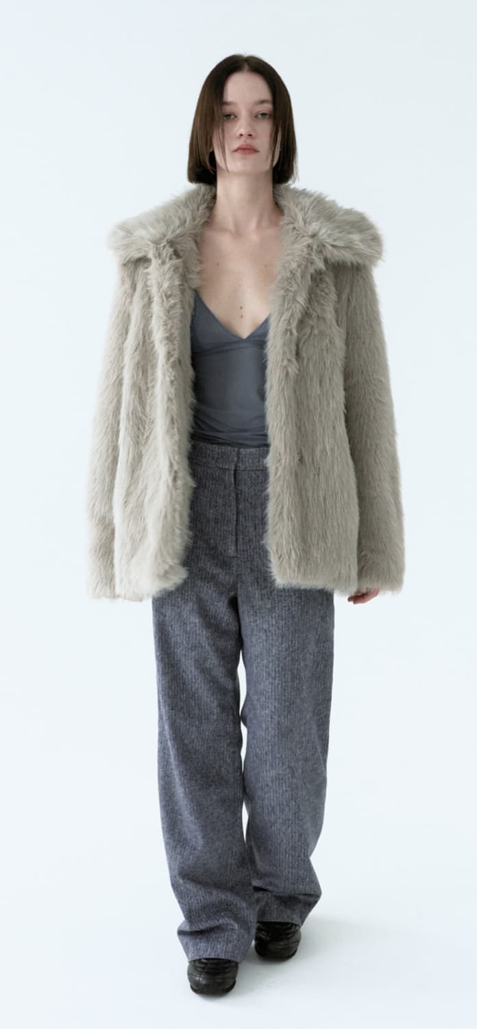 FOG FUR JACKET [LIGHT GREY] 상품이미지1