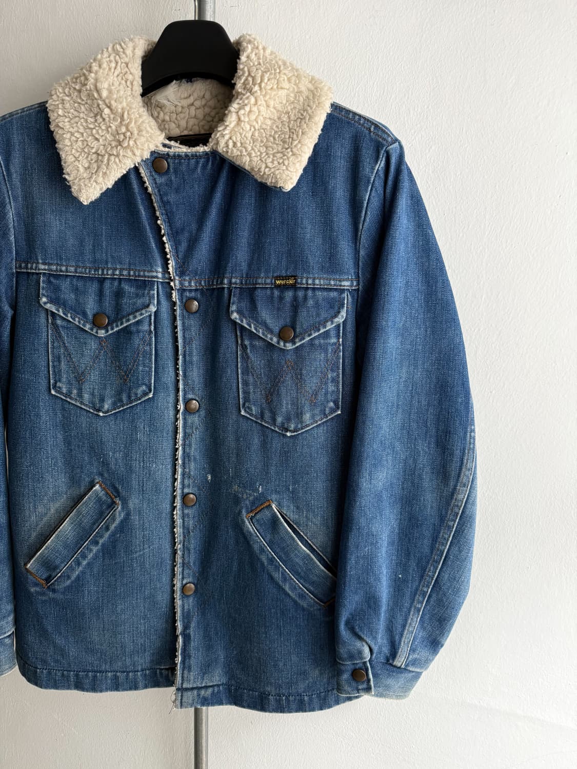 70s Wrangler Sherpa Lined Denim Jacket 상품이미지5