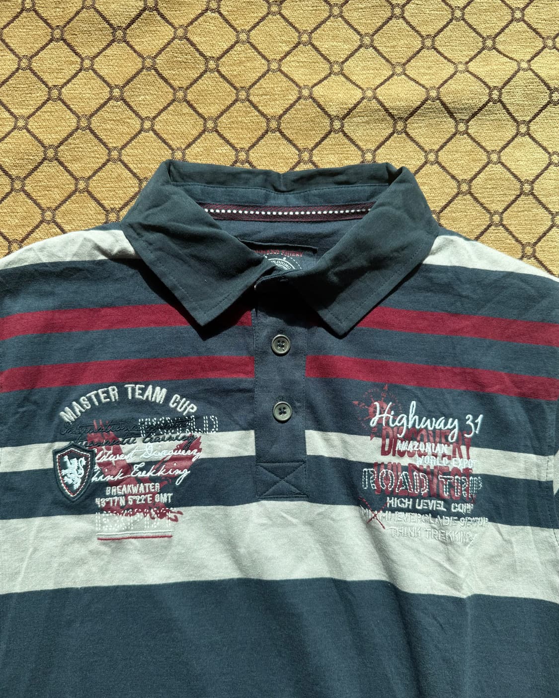 네이비 스트라이프 럭비티 상품이미지1