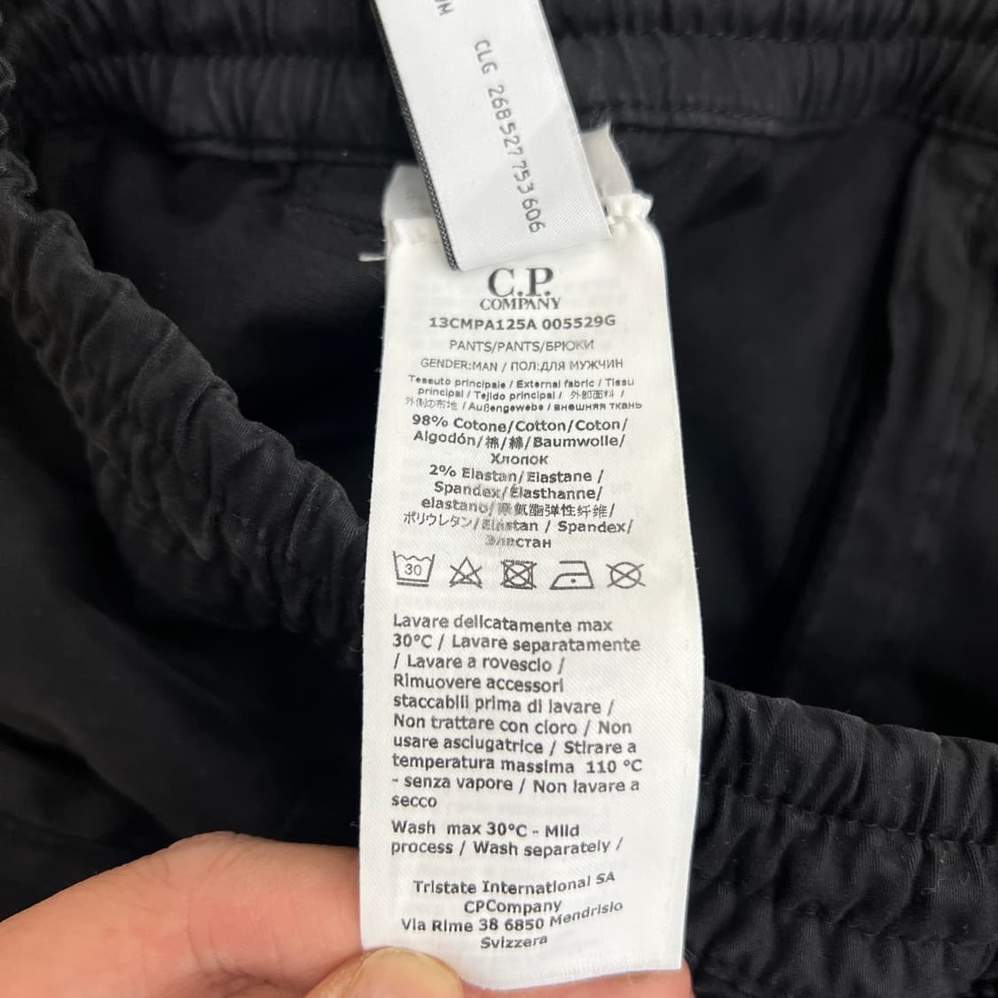 CP컴퍼니 스트레치 새틴 비대칭 지퍼 포켓 카고 팬츠 52 상품이미지10