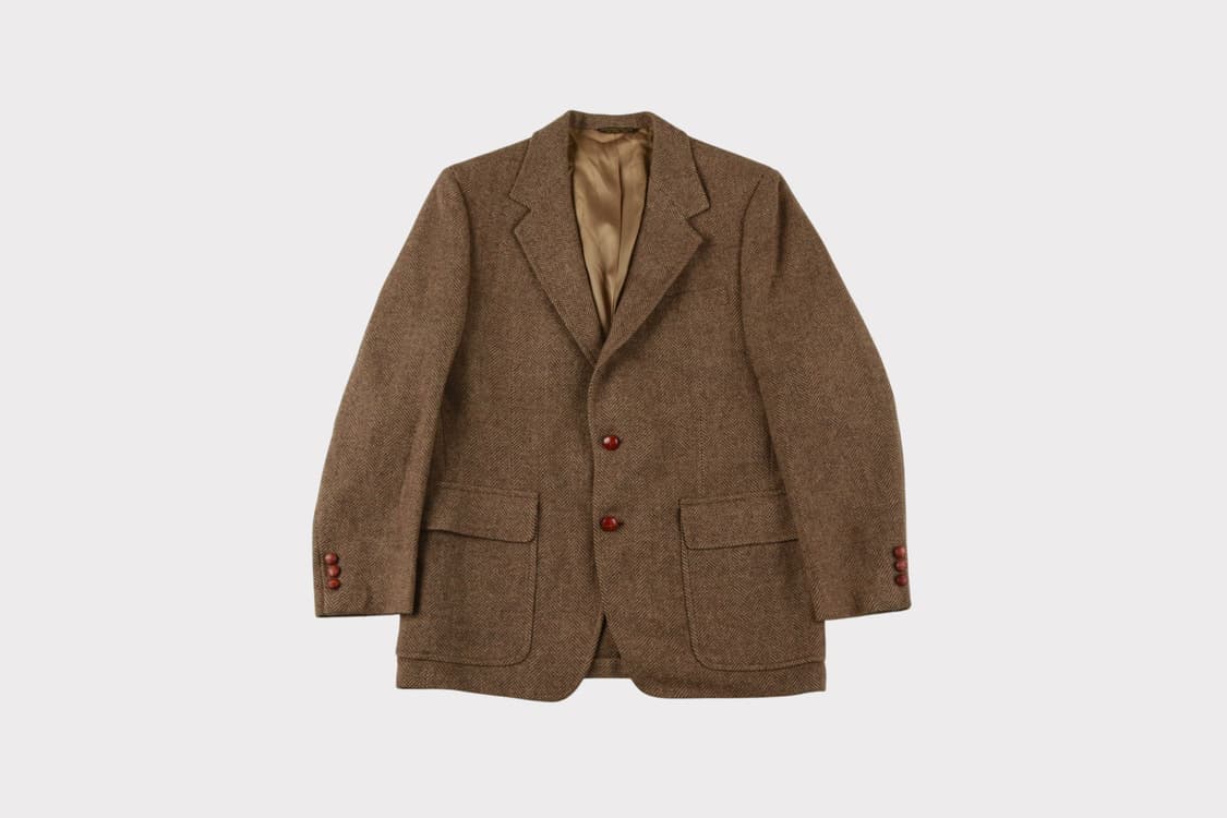 [M] 빈티지 헤링본 트위드 자켓 상품이미지1