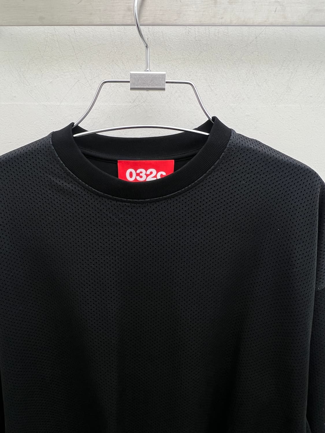 032c 게임 레이어드 메쉬 롱슬리브 워시드 블랙 상품이미지3