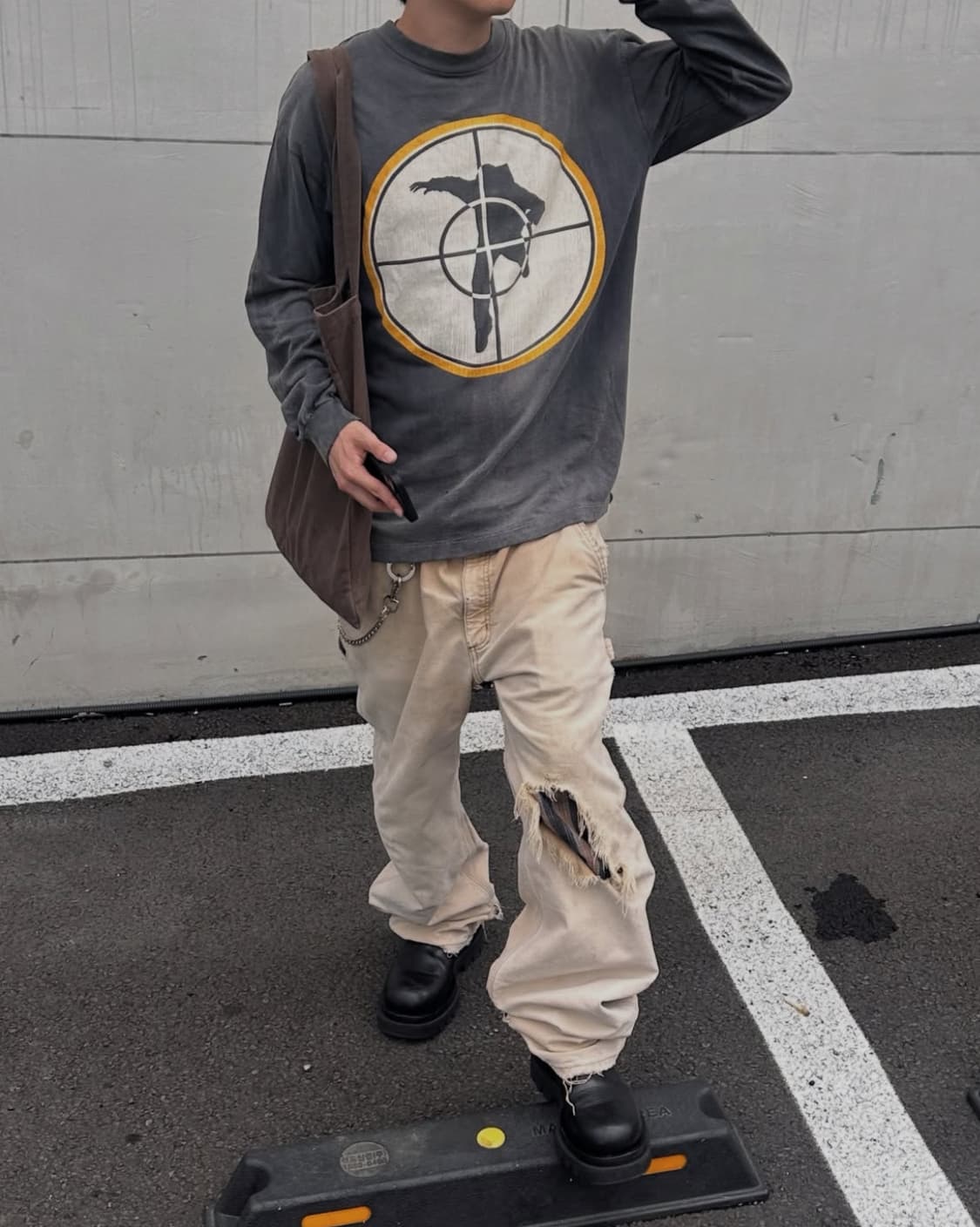 세인트미카엘 x 션우더스푼 Public Enemy 롱슬리브 상품이미지4