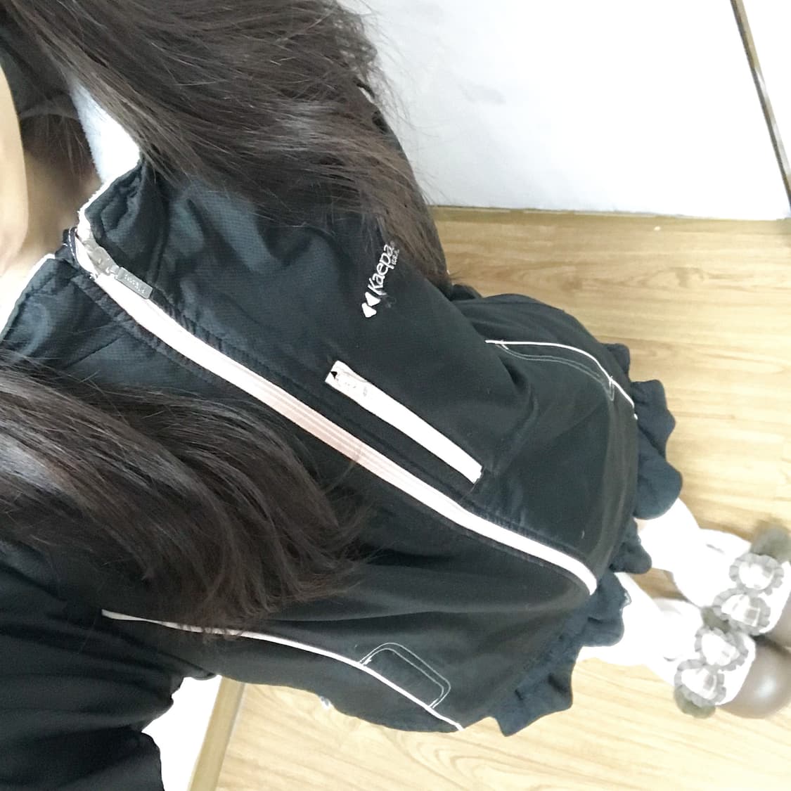 빈티지 블랙 핑크 케파 자켓 바람막이 히메갸루 로걀 스포티 솜 페어리 상품이미지1