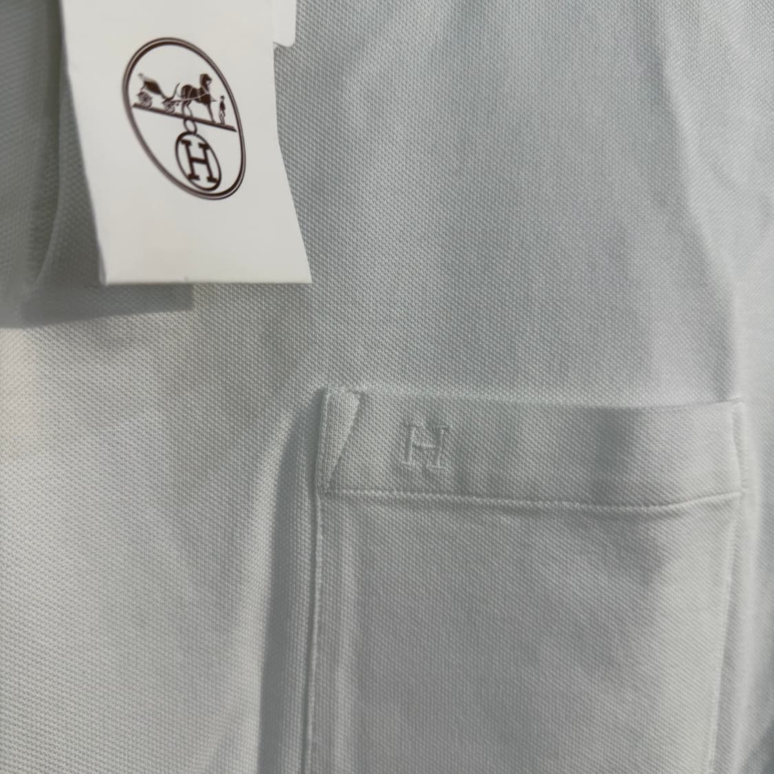 [새상품/L] 에르메스 코튼 포켓 카라 티셔츠 상품이미지2