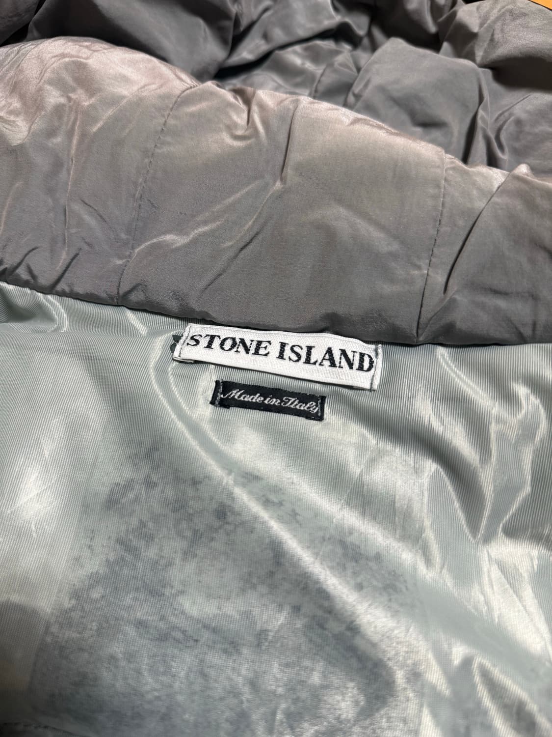 90‘s 빈티지 스톤아일랜드 메탈 쉬머 구스다운 푸퍼 (L) 상품이미지6