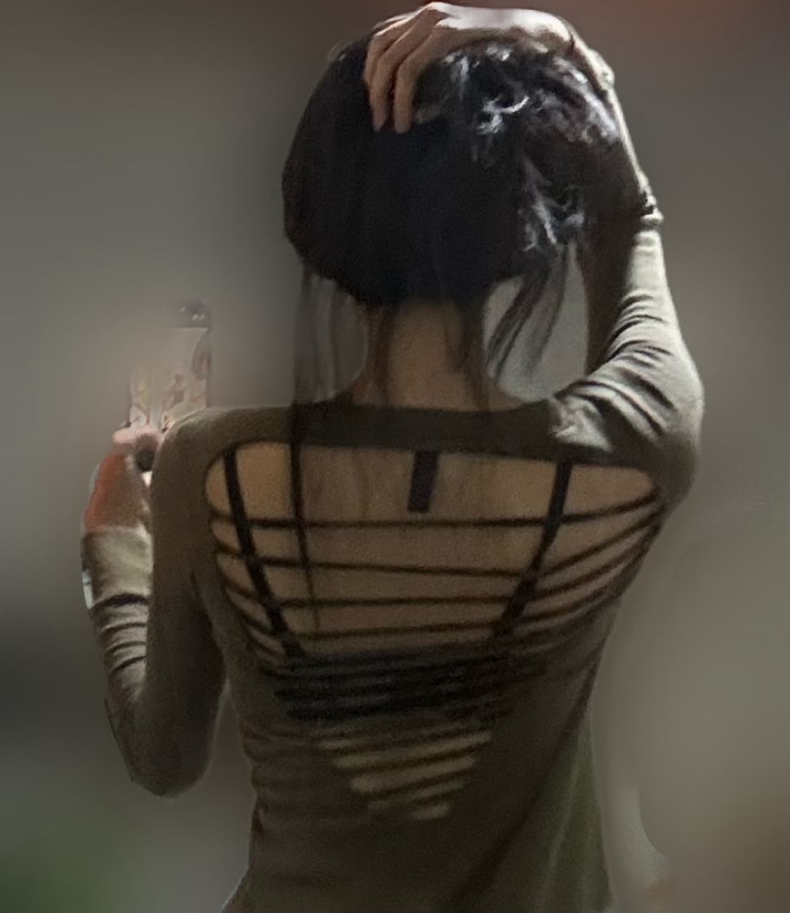 y2k 갸루펑크 백리스 프린팅 대장템 빈티지 롱 원피스 상품이미지2