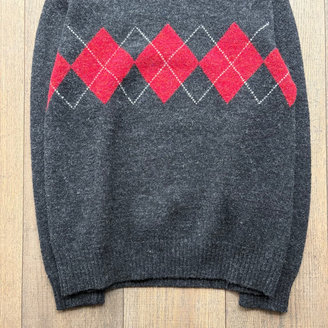 Argyle Pattern Wool Knit 상품이미지4