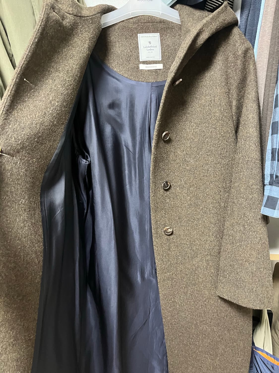 문달 후드 롱 코트 상품이미지7