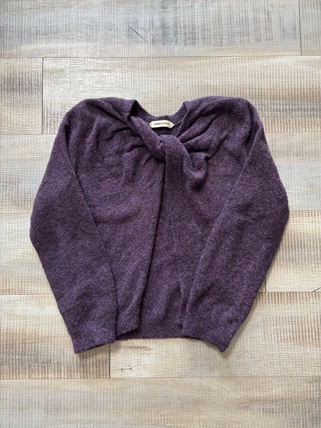 나마체코 노티드 가디건 namacheko knotted cardigan 상품이미지1