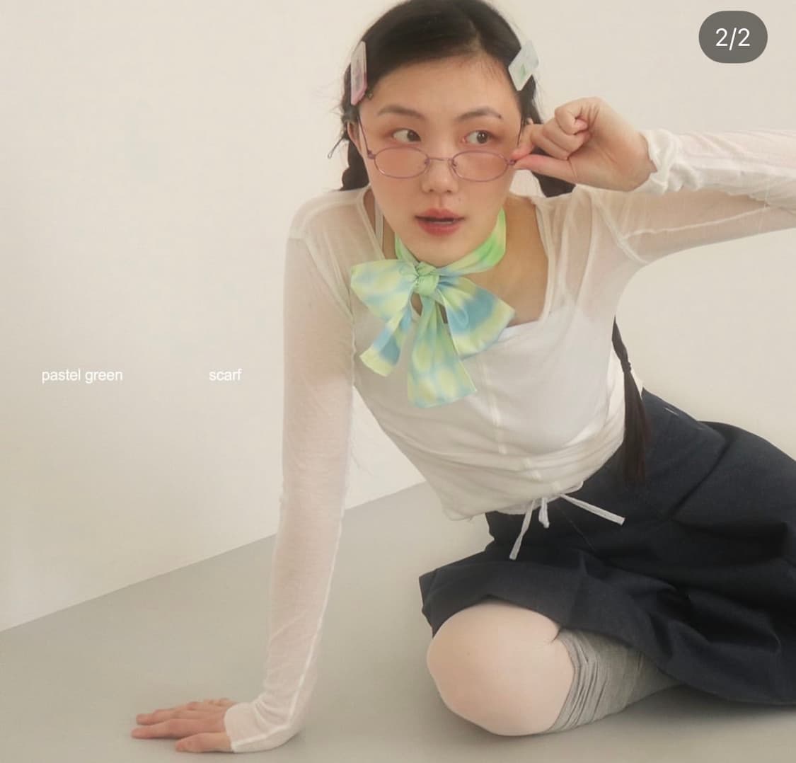 Parkvin 파스텔 스카프 상품이미지3