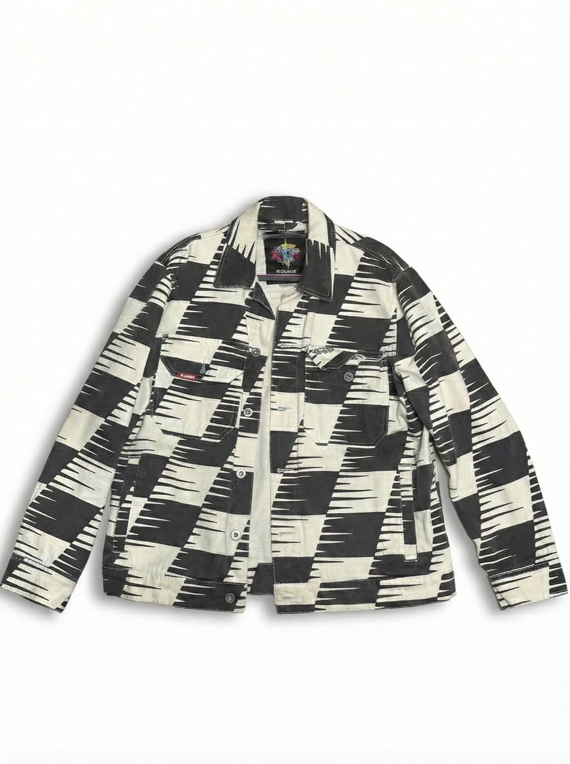 데우스 X 나이토(Naito) 캡슐 컬렉션 한정판 트러커 자켓(사이즈:L 상품이미지1