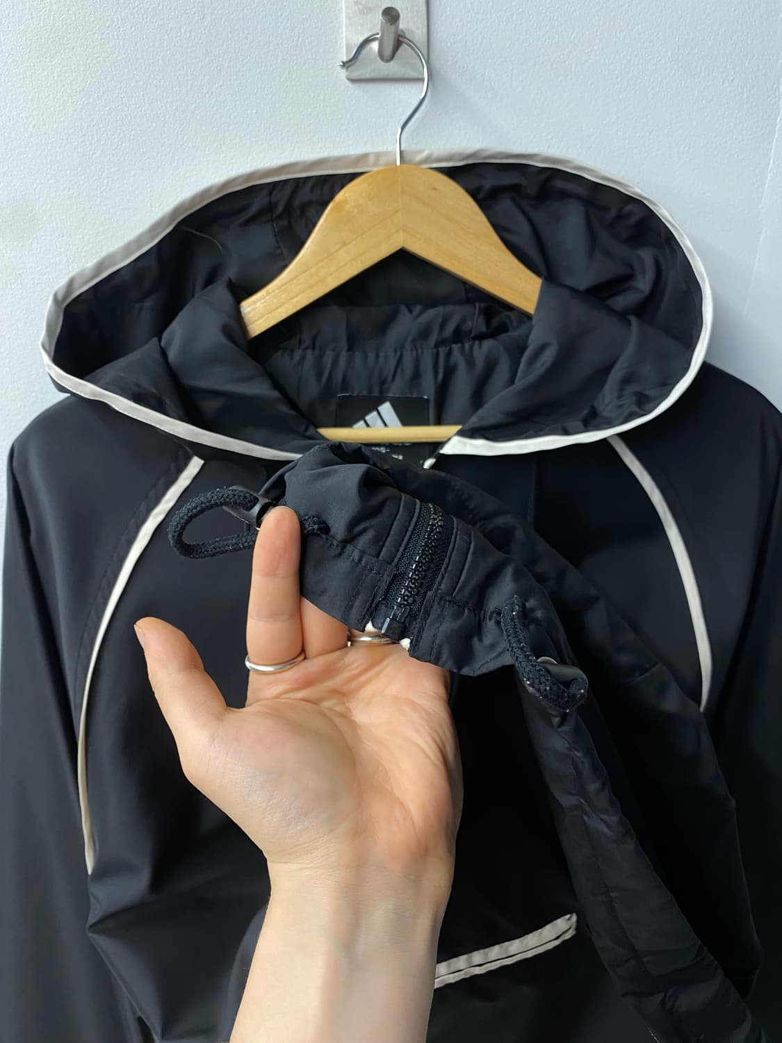 [105] 00s ADIDAS 아디다스 올드스쿨 후드 윈드자켓 상품이미지6