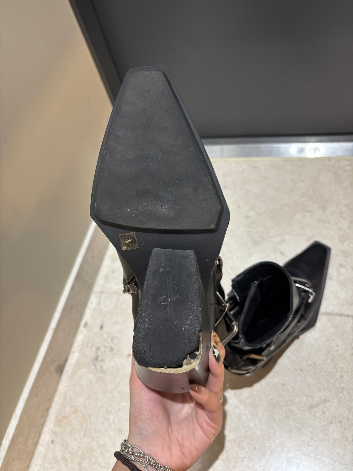 블랙 버클 앵클 부츠 39사이즈 상품이미지7