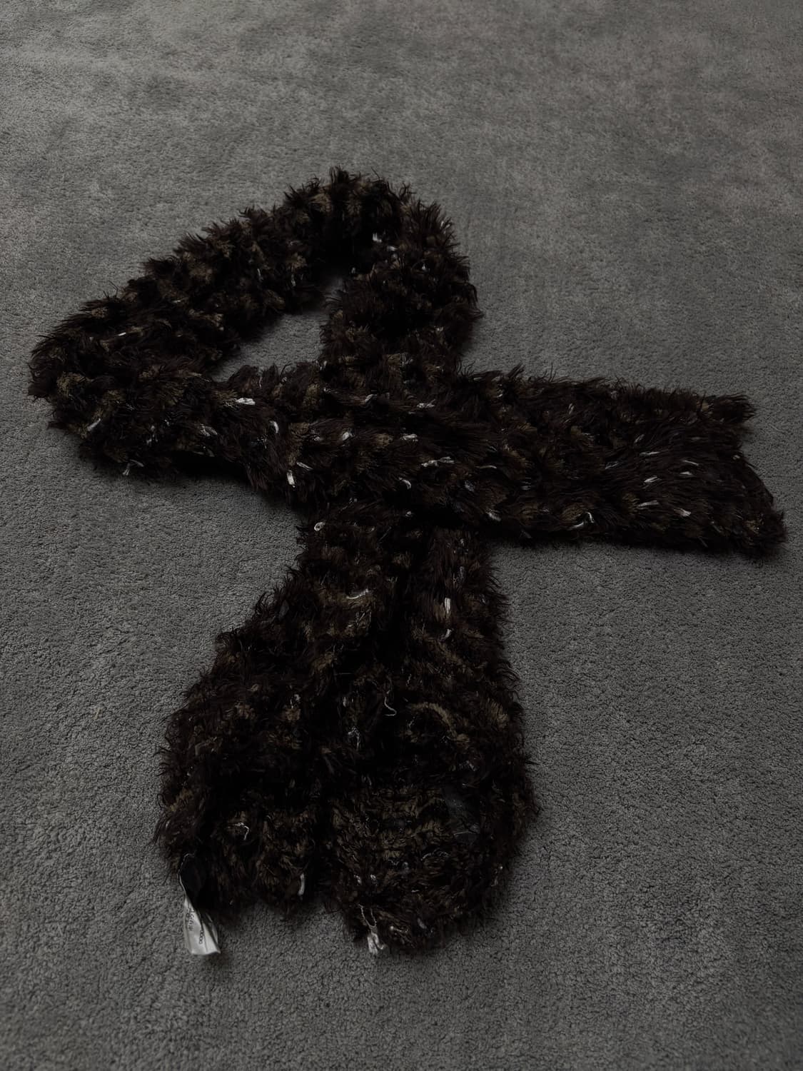 Vintage v-kei punk mood fur scarf 상품이미지3