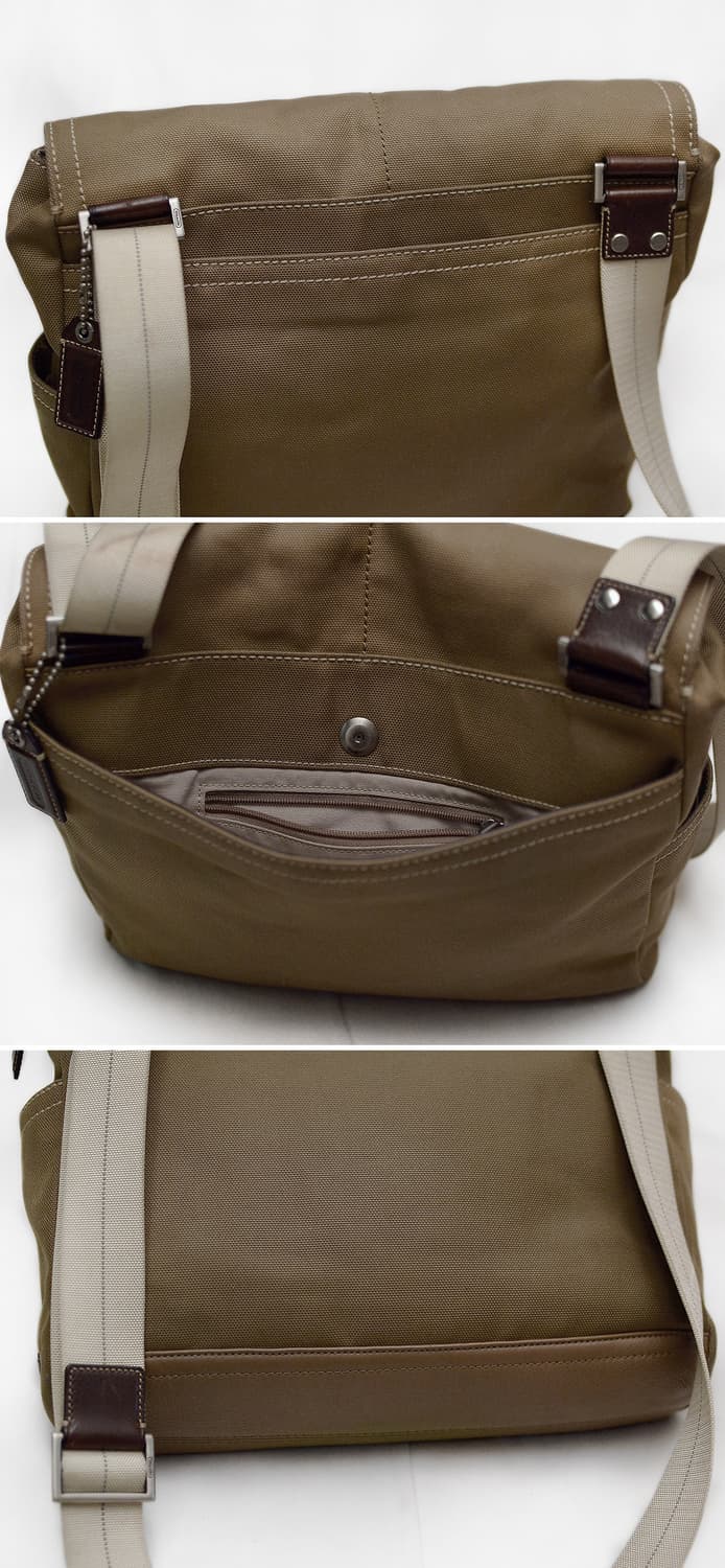 코치 트랜스애틀랜틱 맵캔버스 레더 플랩 메신저백 상품이미지4