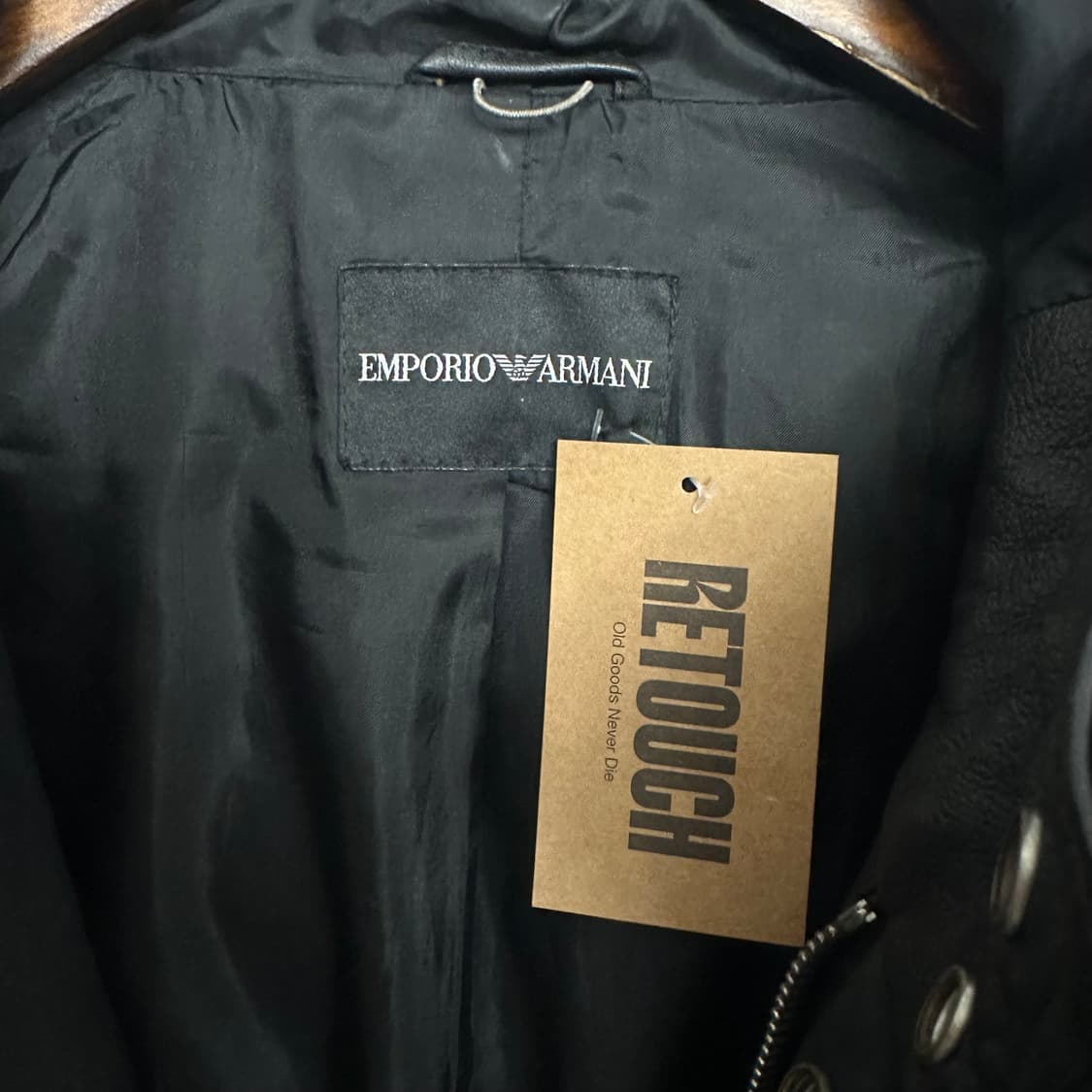 엠포리오 알마니 양가죽 후드 자켓 상품이미지6