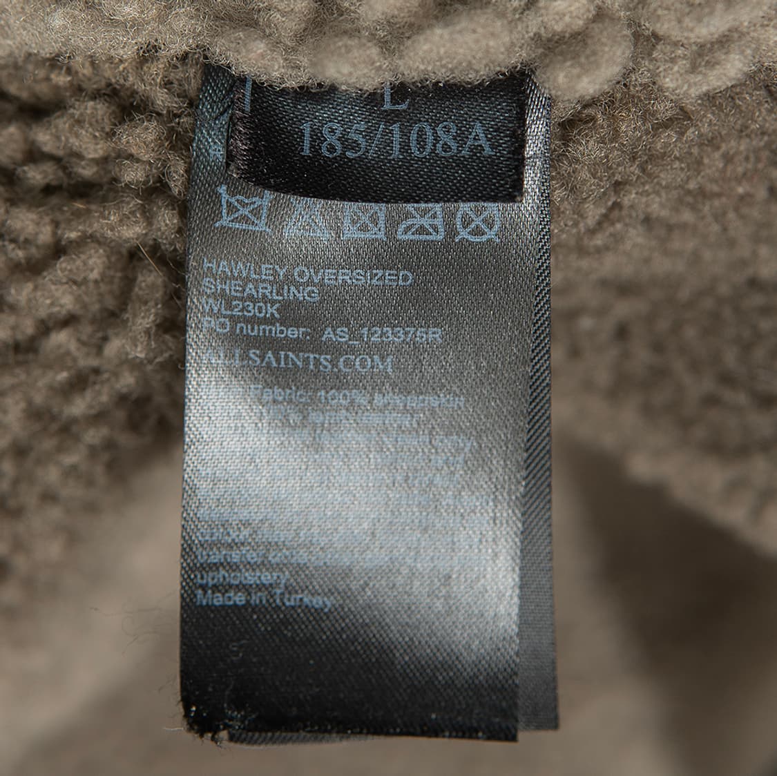 [100] 올세인츠 16FW HAWLEY  양가죽 양털 시어링 자켓  상품이미지10