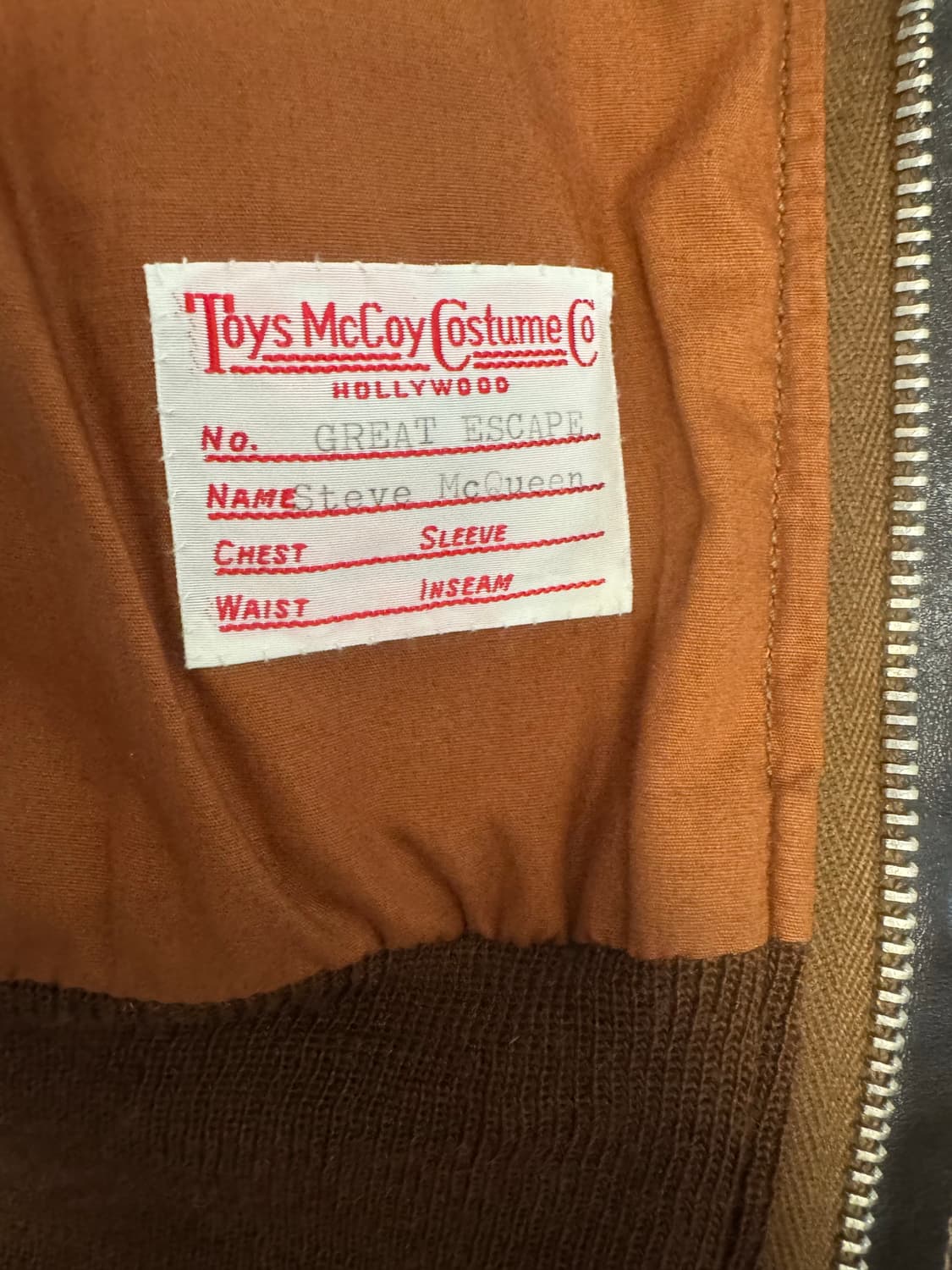 토이즈맥코이 A-2 V.HILTS 대탈주 스티브맥퀸 자켓 [38] 상품이미지5