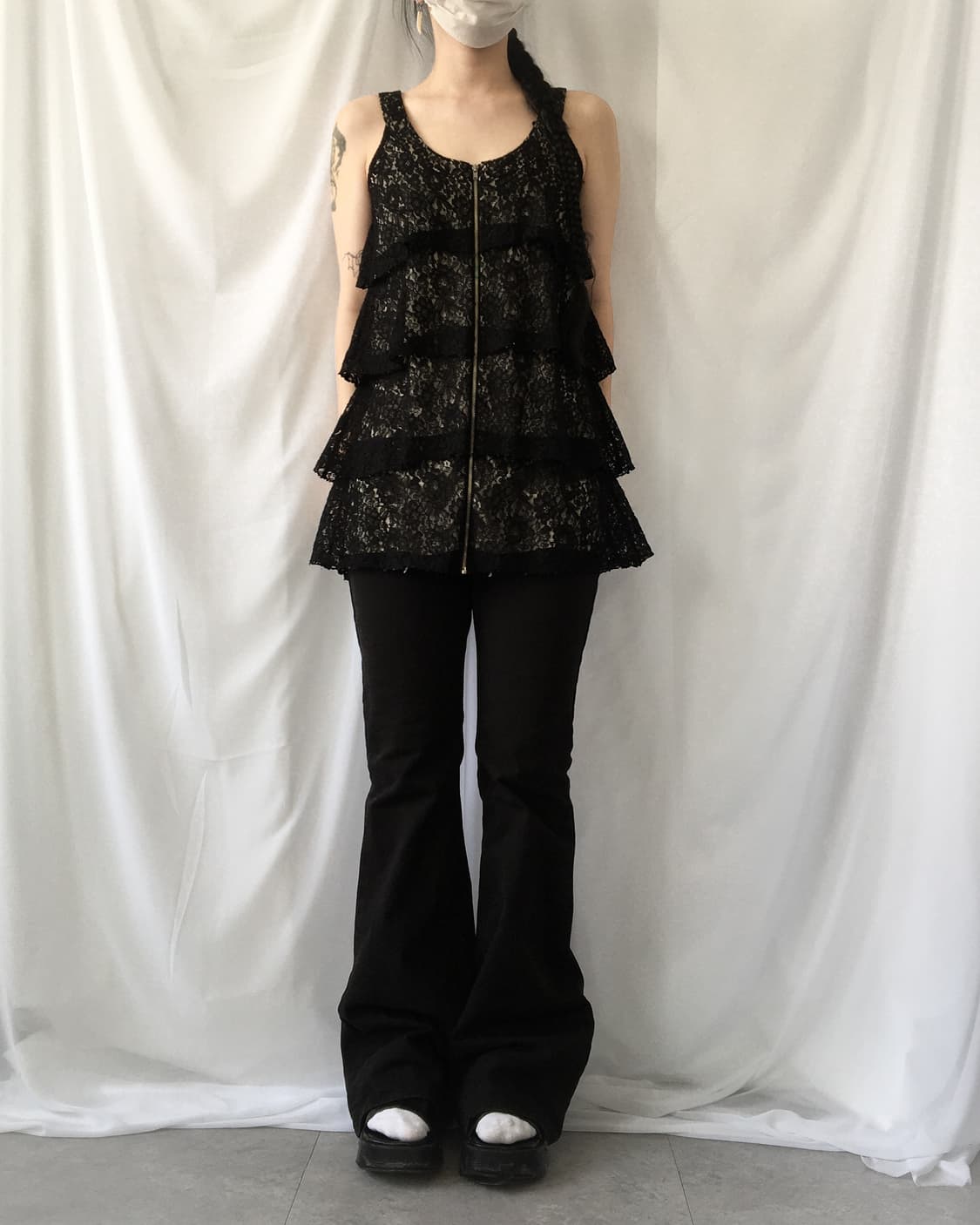 Lace layered sleeveless onepiece 상품이미지8