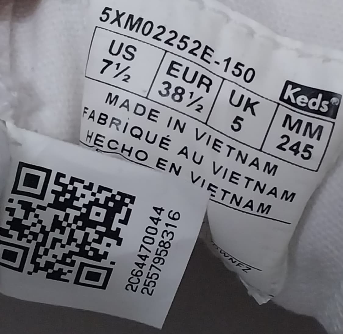 케즈 캔버스화 흰색 단화 245mm 상품이미지10