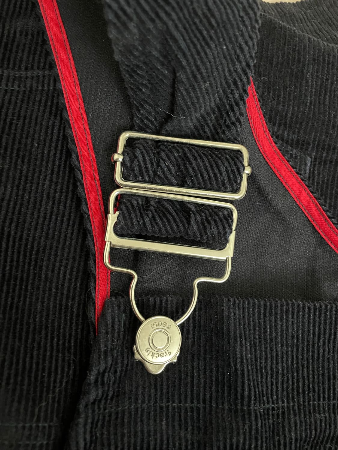 프레클 freckle 코듀로이 멜빵 반바지 블랙 상품이미지10