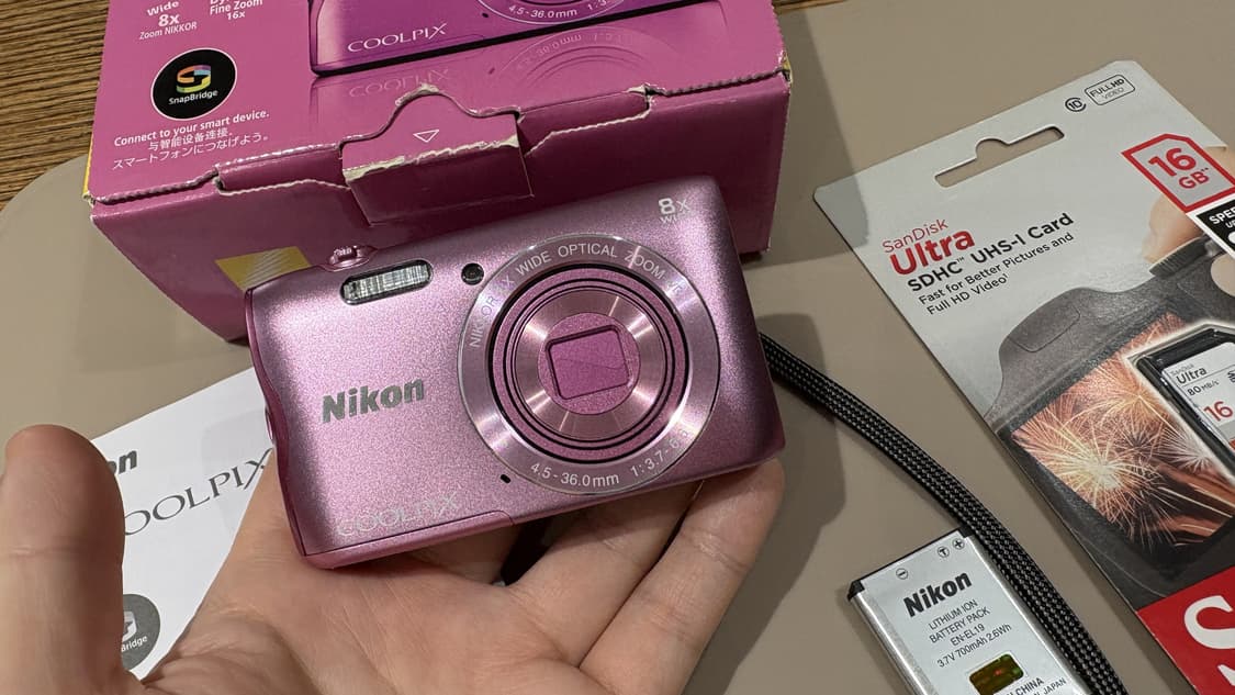 (신품) 니콘 쿨픽스 A300 (S3700) 핑크 빈티지 디카 카메라 상품이미지2