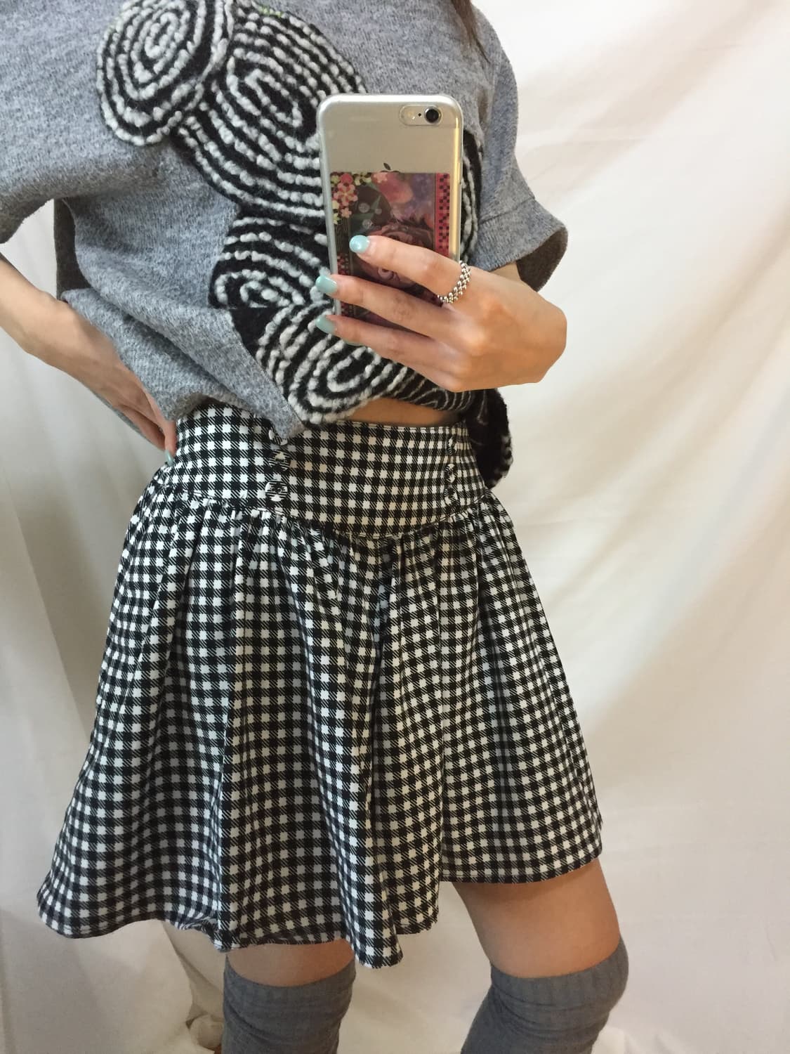 체크 반바지 상품이미지3