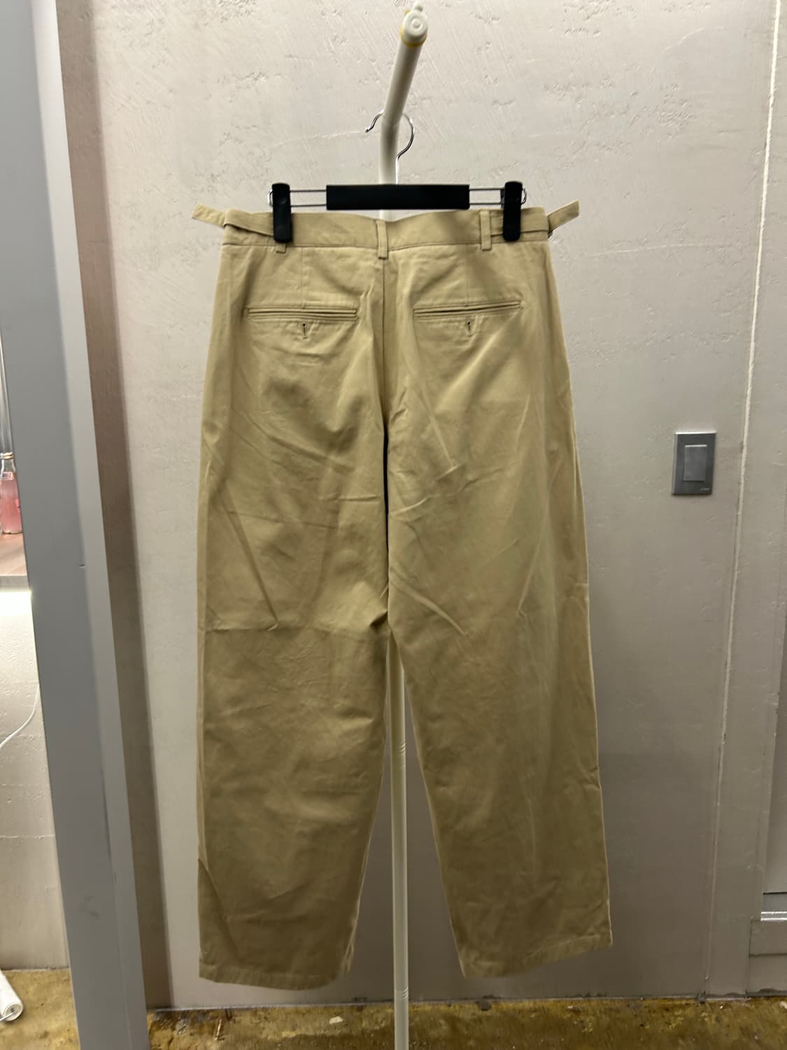 NOUN 노운 베이지 핀턱 와이드 팬츠 상품이미지3