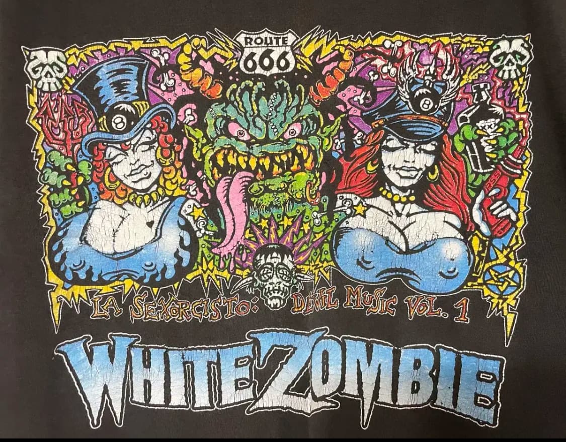 화이트좀비 90s 밴드티 상품이미지2