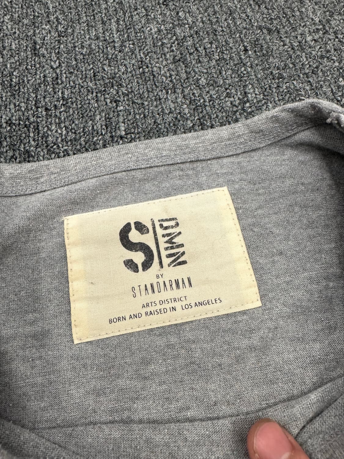 L)Japanese vintage 레터링 프린팅 그레이 롱슬리브 상품이미지8