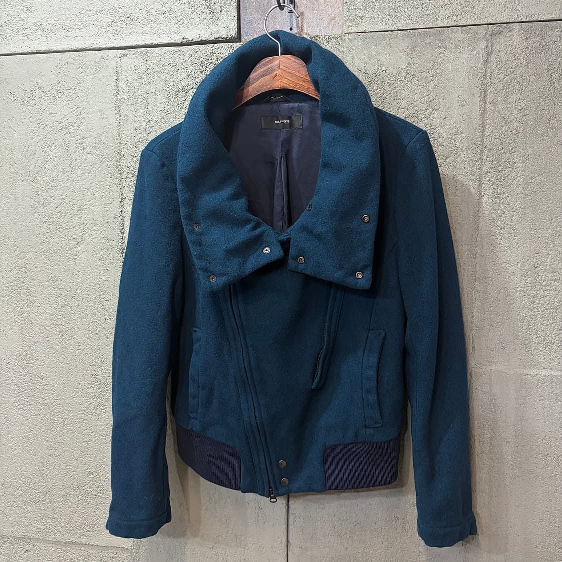 THE. TWELVE 울 바이커 자켓 (M) 상품이미지3