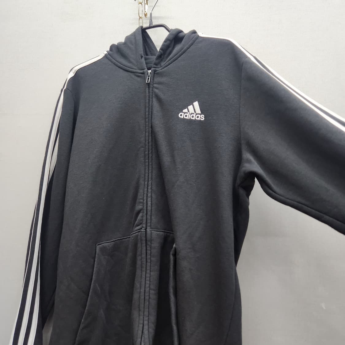오리지날 아디다스 로고 후드집업 M(L) 상품이미지2