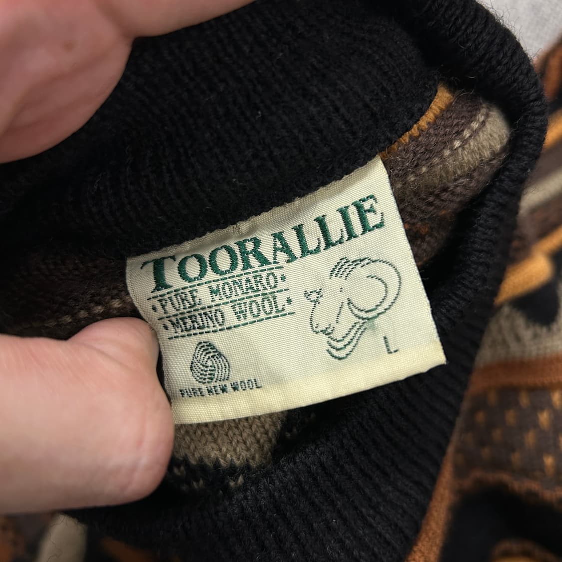 툴라리 빈티지 울 케이블 니트(L) 상품이미지2