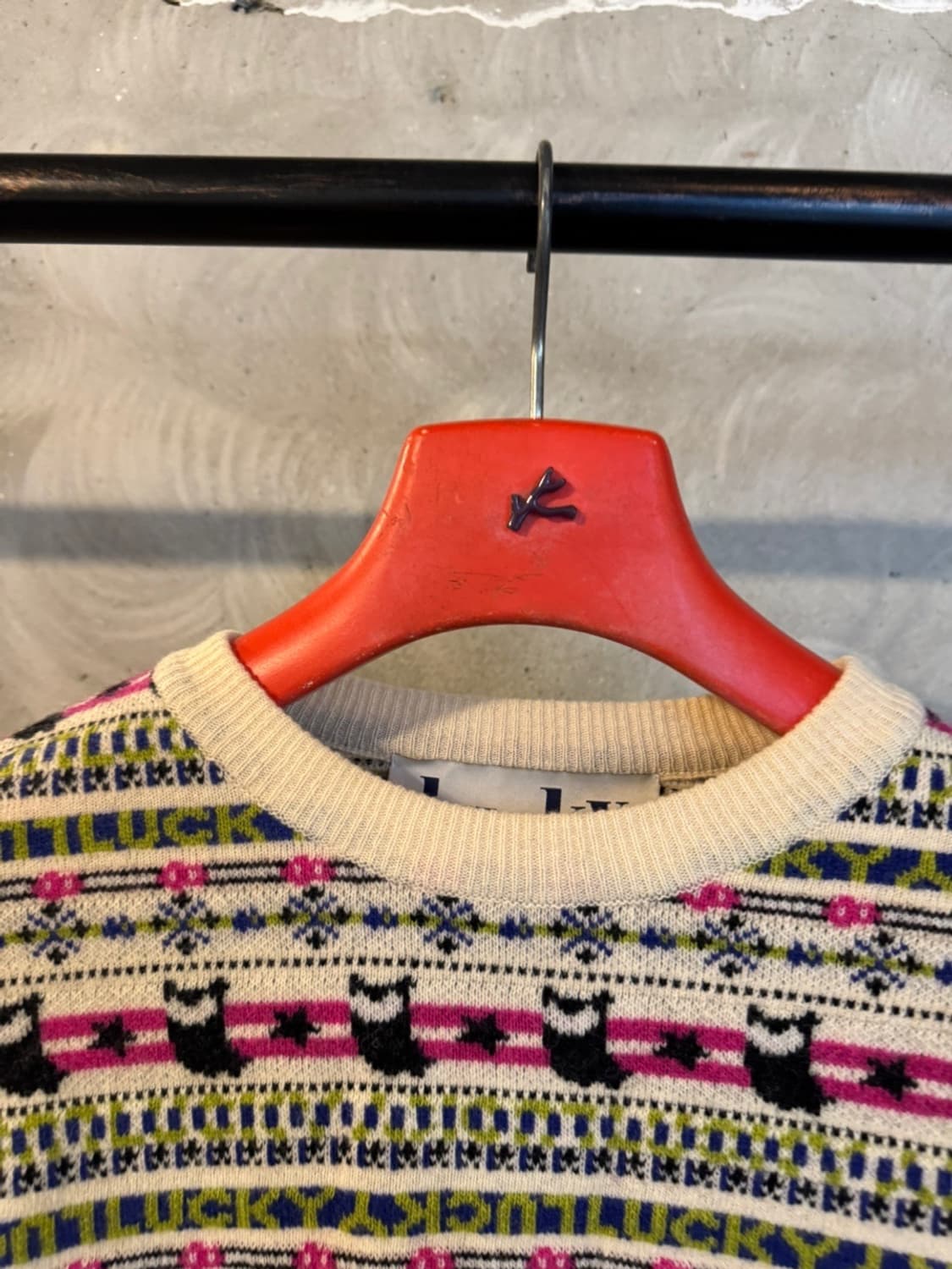 럭키슈에뜨 페어아일 램스울 니트 55~66 상품이미지3