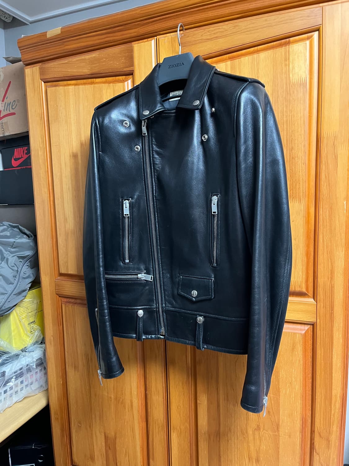 생로랑 13fw L01 에디시즌 램스킨 라이더 자켓 상품이미지1