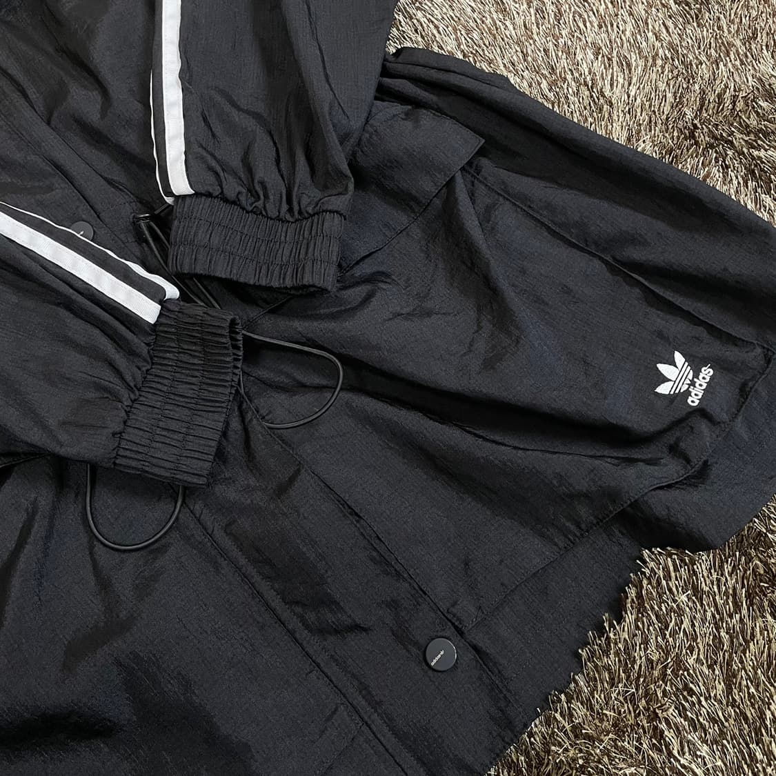 아디다스 ADIDAS 오리지널 윈드브레이커 롱 바람막이 S 상품이미지5