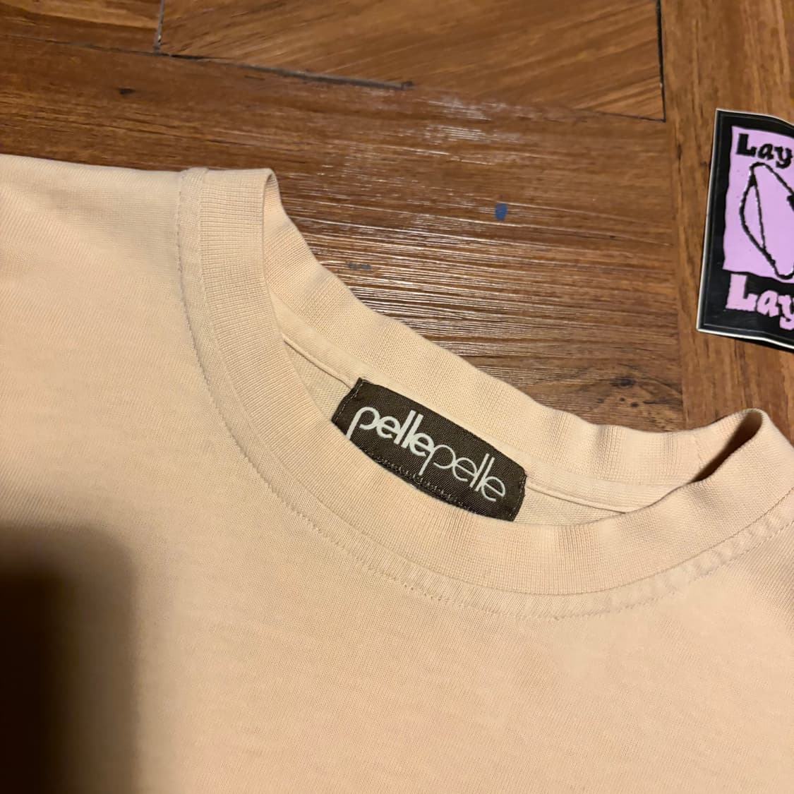 PELLE PELLE 패치워크 반팔 티셔츠 상품이미지2