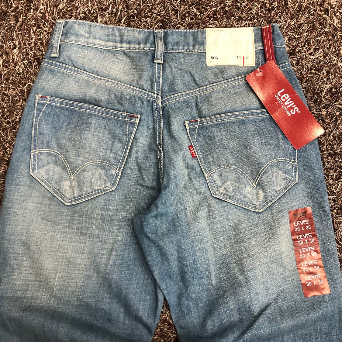 데드스탁 리바이스 506 USA 워싱 데님 팬츠 상품이미지3