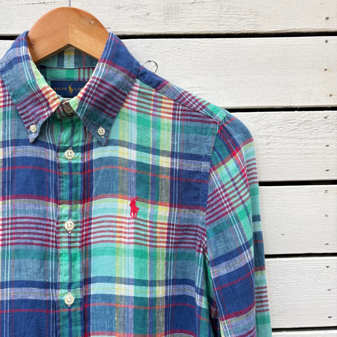 Polo 폴로 체크 린넨 셔츠 상품이미지4