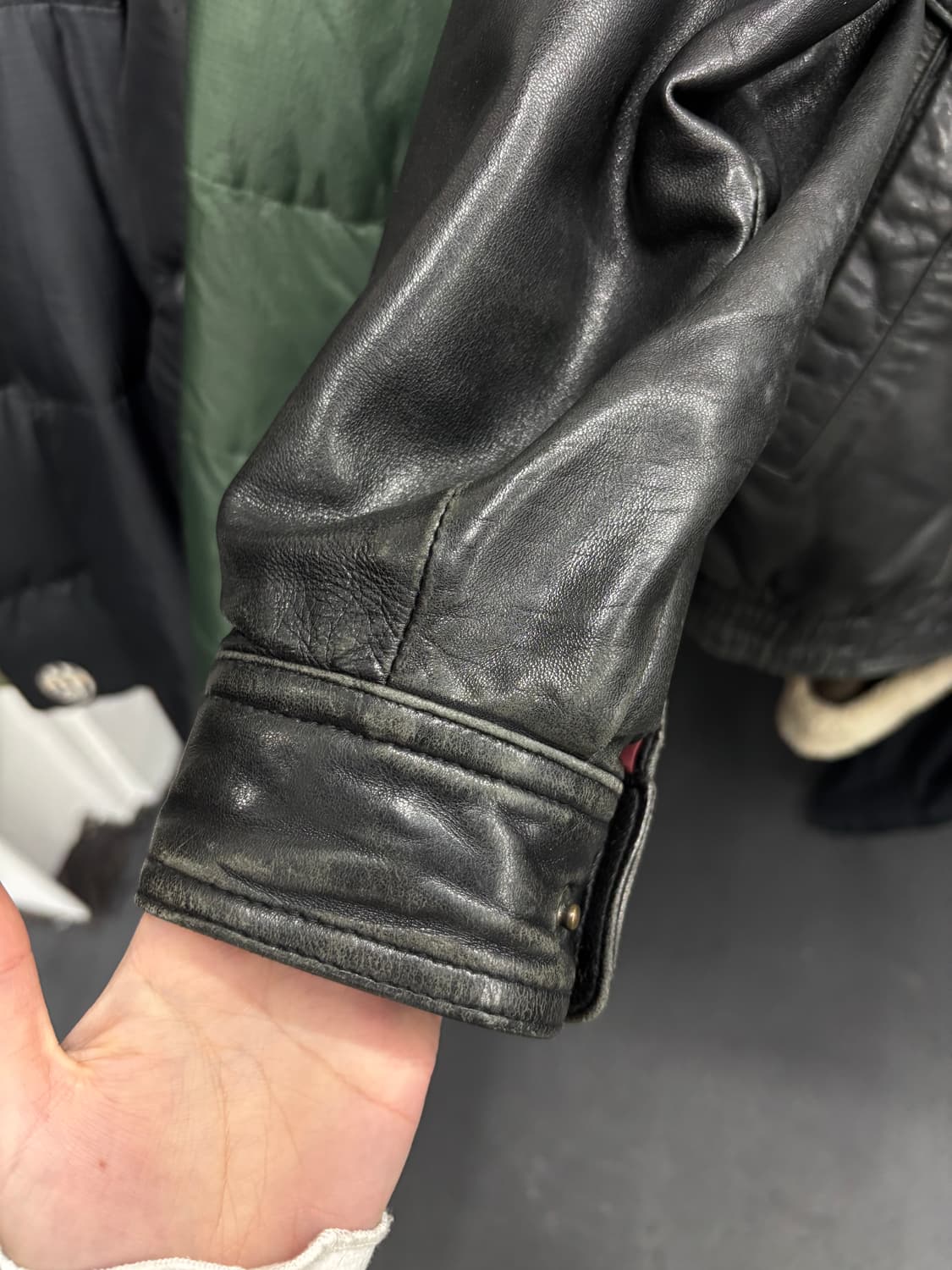 VTG Ventura 양가죽 레더 봄버자켓 상품이미지7