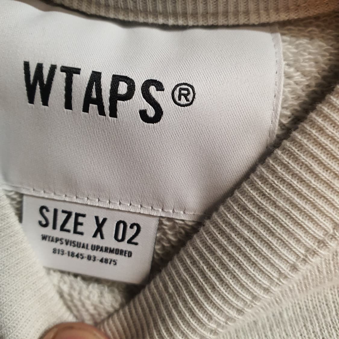 [M] 더블탭스 wtaps 스웻, 맨투맨 22시즌 라이트그레이 상품이미지4