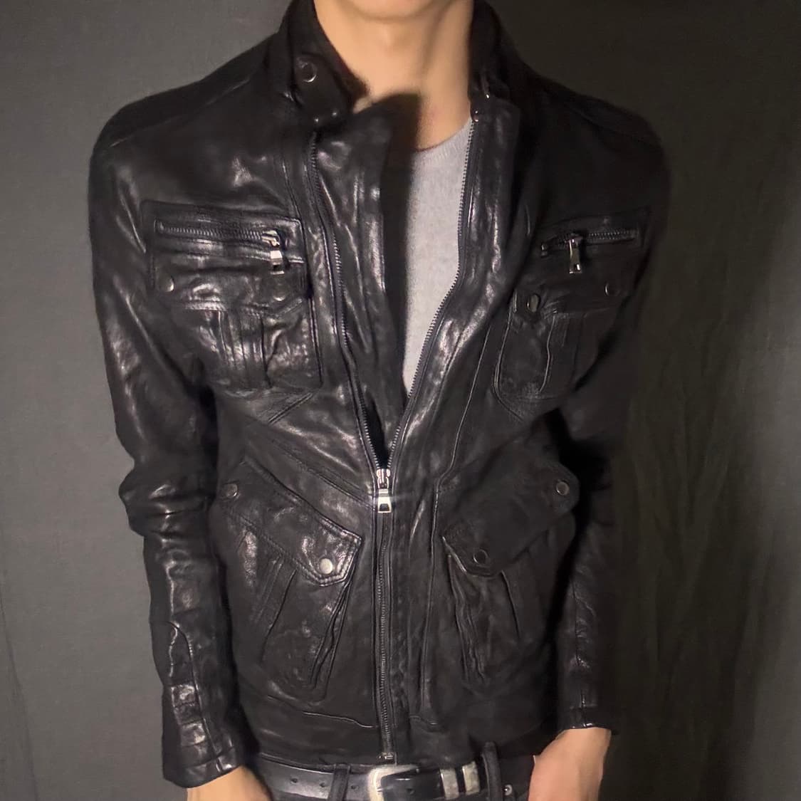 ltaly lamb skin leather jacket 상품이미지6