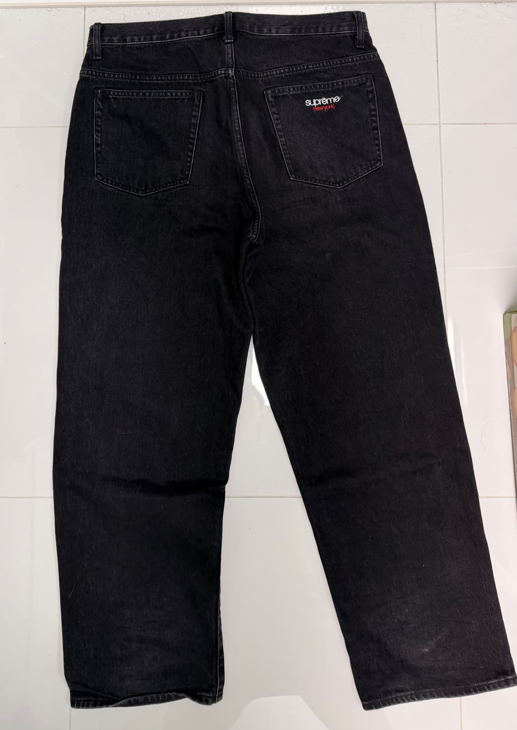 슈프림 배기진 블랙 흑청 34 25SS 상품이미지2